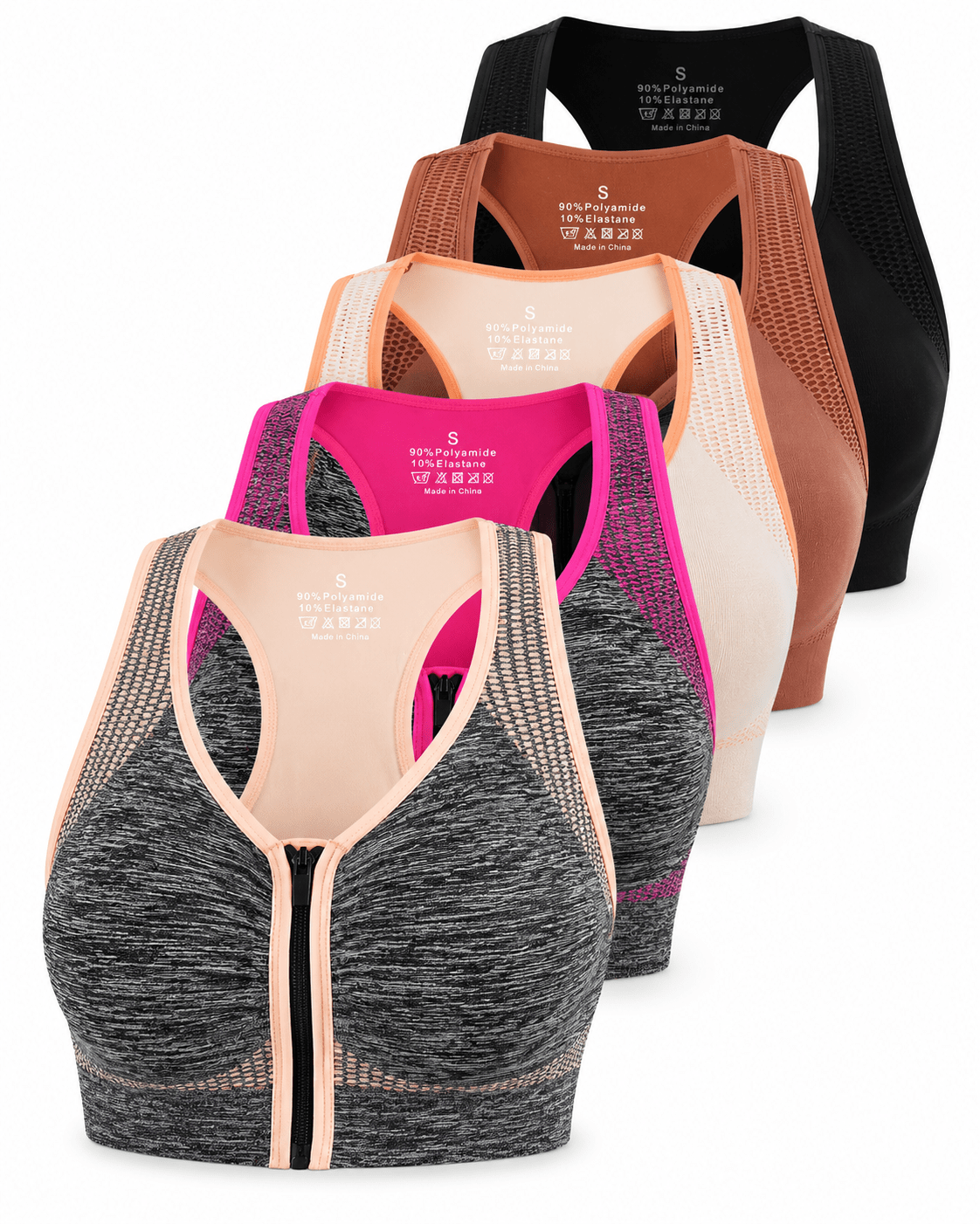 Women's Front Zip Sports Bra - Baba Saleh Sports Egypt | بابا صالح للأدوات الرياضية