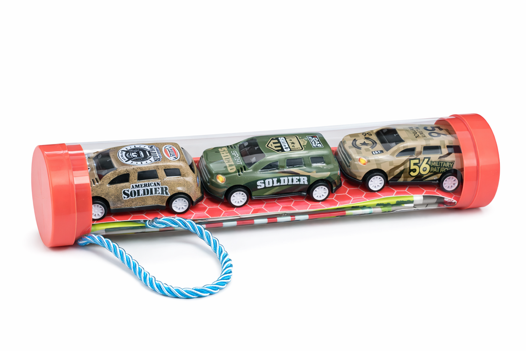 3-Piece Racing Cars with Track Set - Baba Saleh Sports Egypt | بابا صالح للأدوات الرياضية