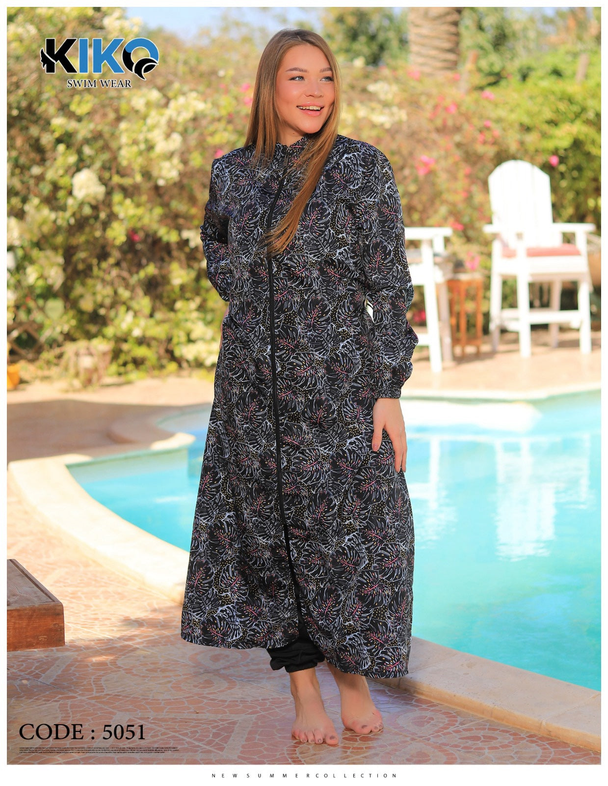 Modest Waterproof Swimwear Long Style - Baba Saleh Sports Egypt | بابا صالح للأدوات الرياضية