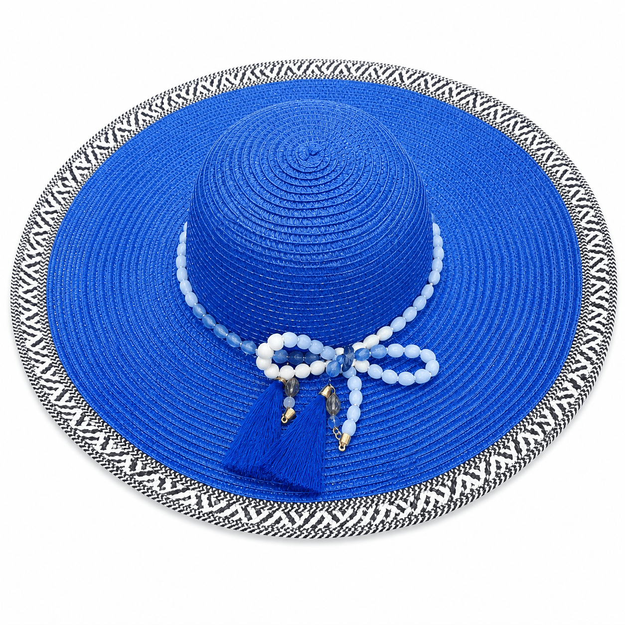 Women’s Beach Sun Hat with Beads - Baba Saleh Sports Egypt | بابا صالح للأدوات الرياضية