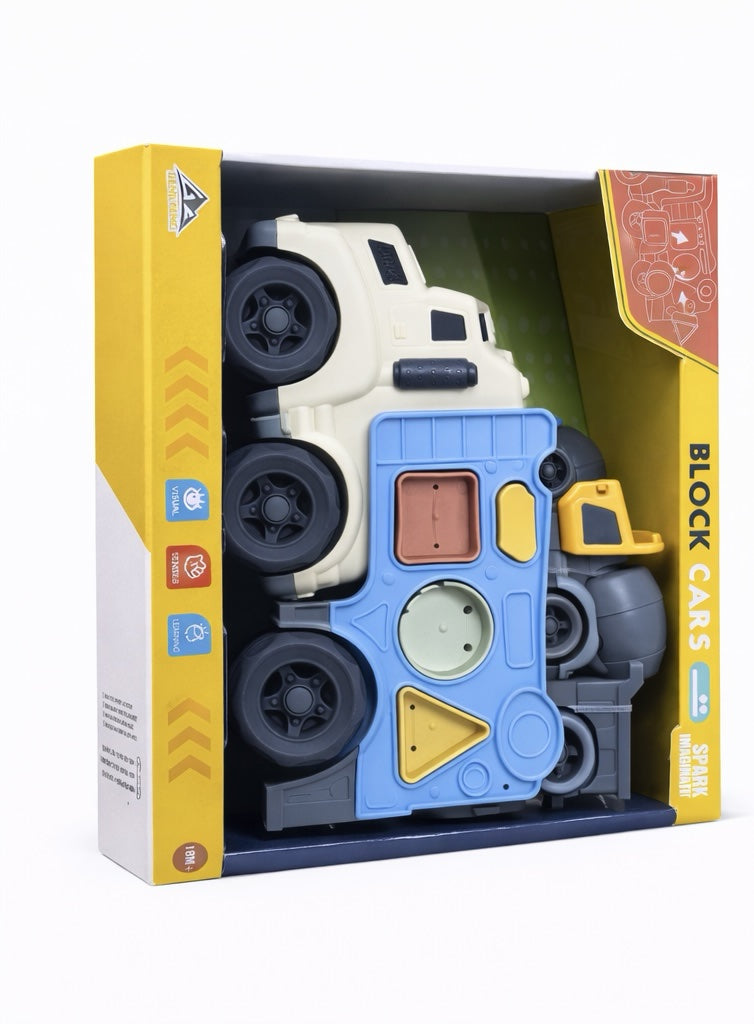 Block Cars Toy Set - Baba Saleh Sports Egypt | بابا صالح للأدوات الرياضية