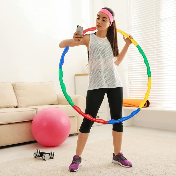 Colourful Hula Hoop - Baba Saleh Sports Egypt | بابا صالح للأدوات الرياضية