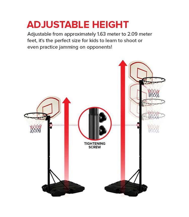 Kids' Basketball Stand, 2.5 Meters - Baba Saleh Sports Egypt | بابا صالح للأدوات الرياضية