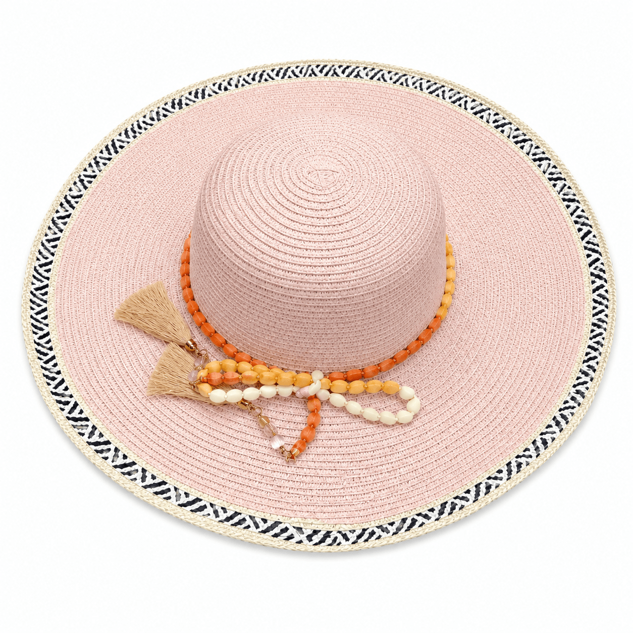 Women’s Beach Sun Hat with Beads - Baba Saleh Sports Egypt | بابا صالح للأدوات الرياضية