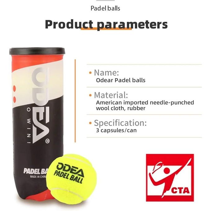 ODEA Padel Balls - Baba Saleh Sports Egypt | بابا صالح للأدوات الرياضية