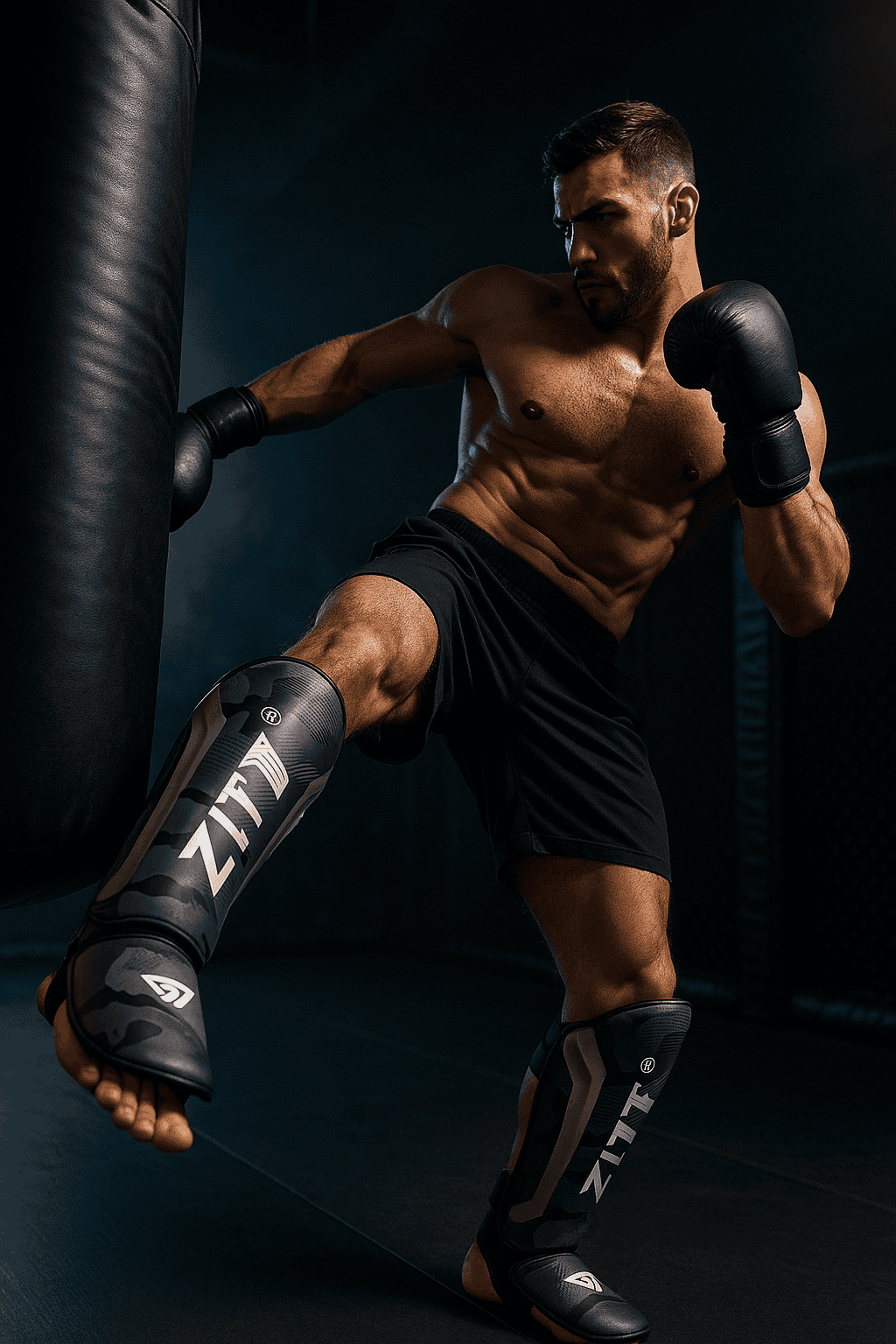 ZTTY kickboxing shin guard - Baba Saleh Sports Egypt | بابا صالح للأدوات الرياضية