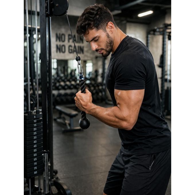 Imported Triceps Rope - Baba Saleh Sports Egypt | بابا صالح للأدوات الرياضية