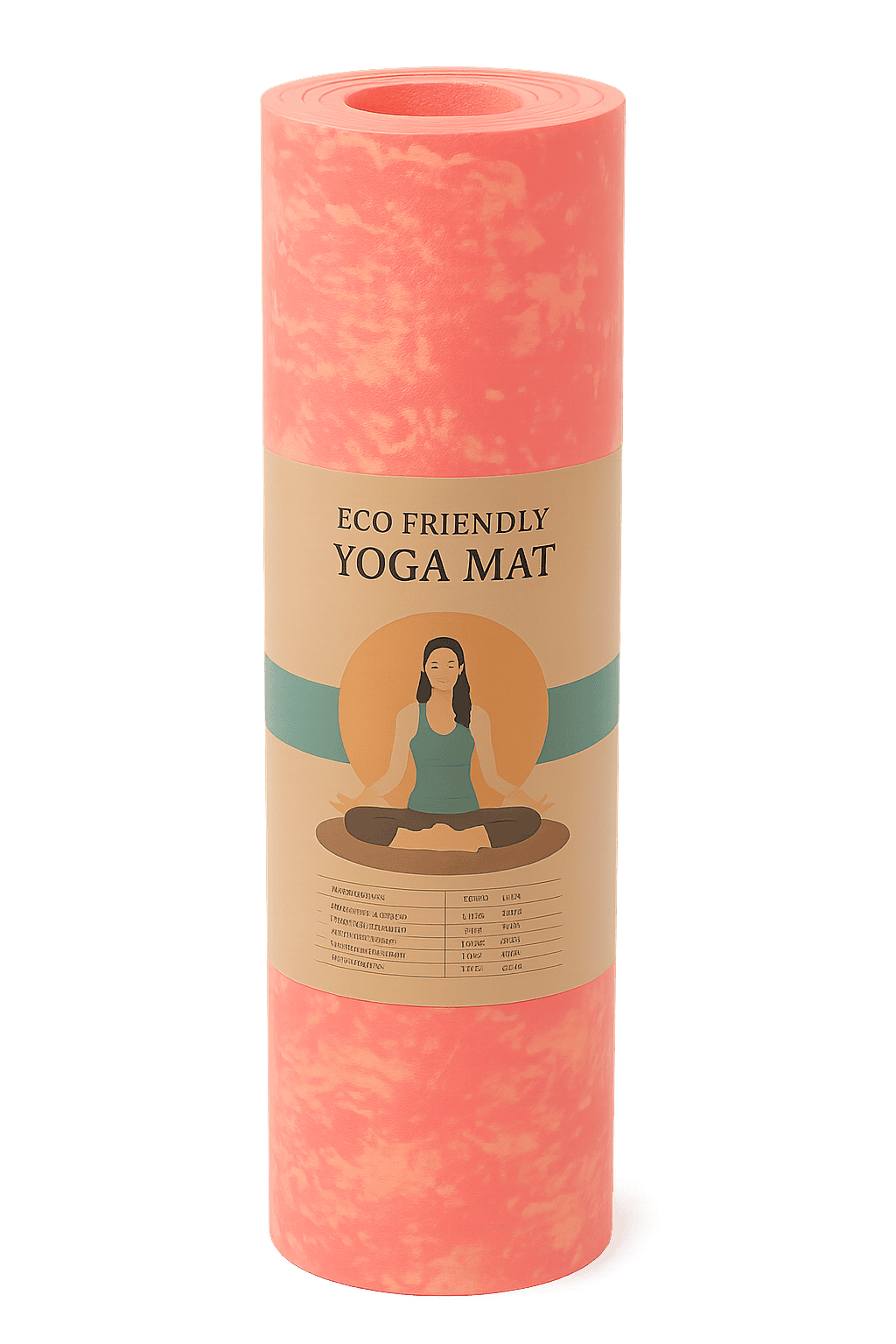 Yoga mat printed 6mm TPE - Baba Saleh Sports Egypt | بابا صالح للأدوات الرياضية