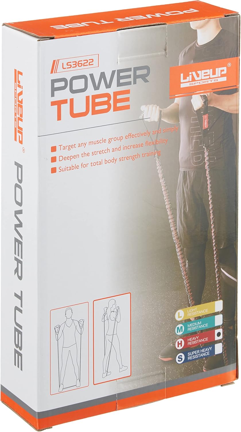 LiveUp Power Tube Resistance Band 3622 - Baba Saleh Sports Egypt | بابا صالح للأدوات الرياضية