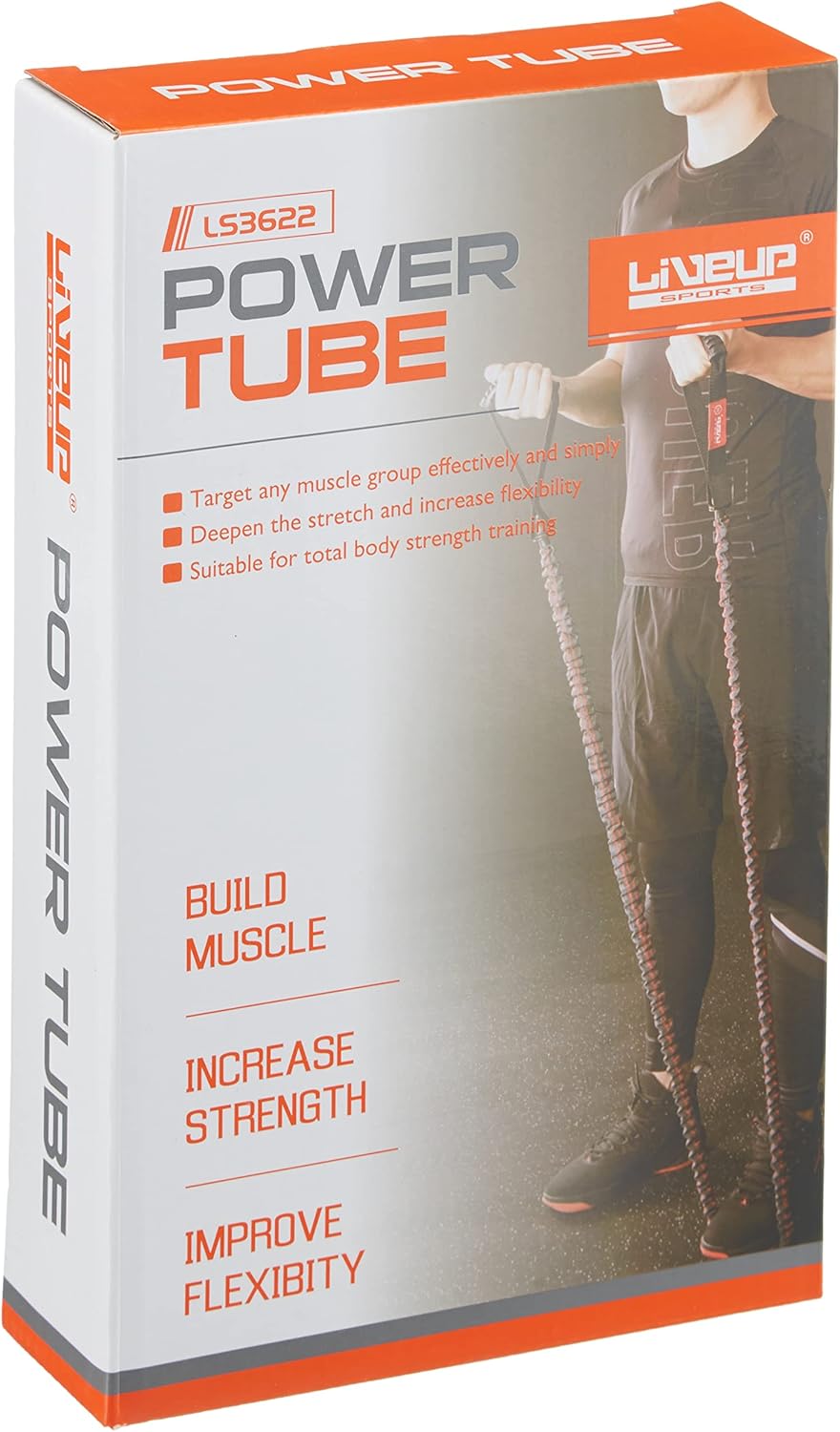 LiveUp Power Tube Resistance Band 3622 - Baba Saleh Sports Egypt | بابا صالح للأدوات الرياضية