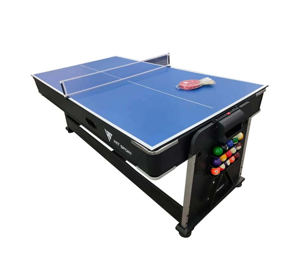 3-in-1 Game Table, Billiards, Air Hockey, Table Tennis, 7 Feet Black Table - Baba Saleh Sports Egypt | بابا صالح للأدوات الرياضية
