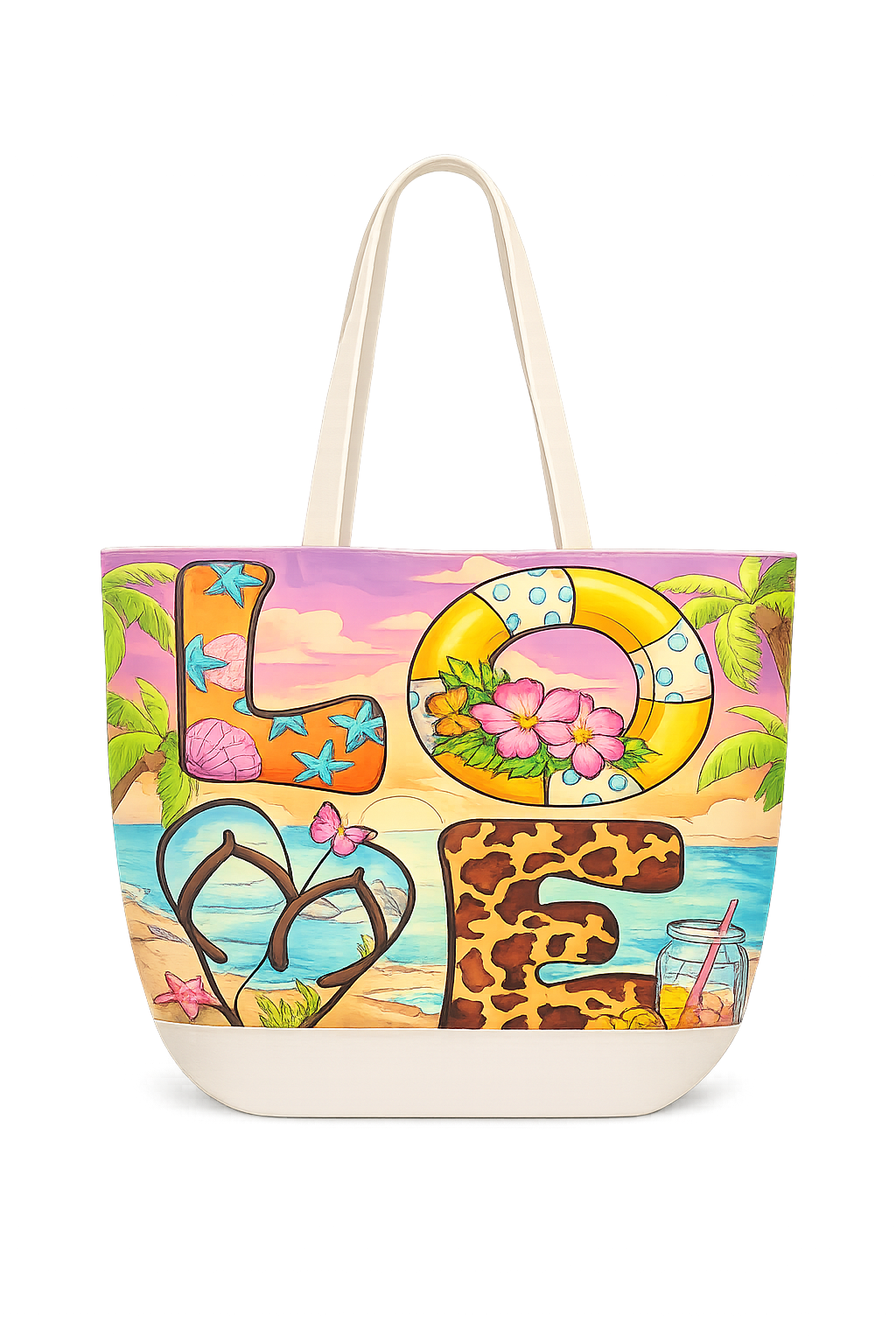 Women’s Printed Beach Bag - Baba Saleh Sports Egypt | بابا صالح للأدوات الرياضية