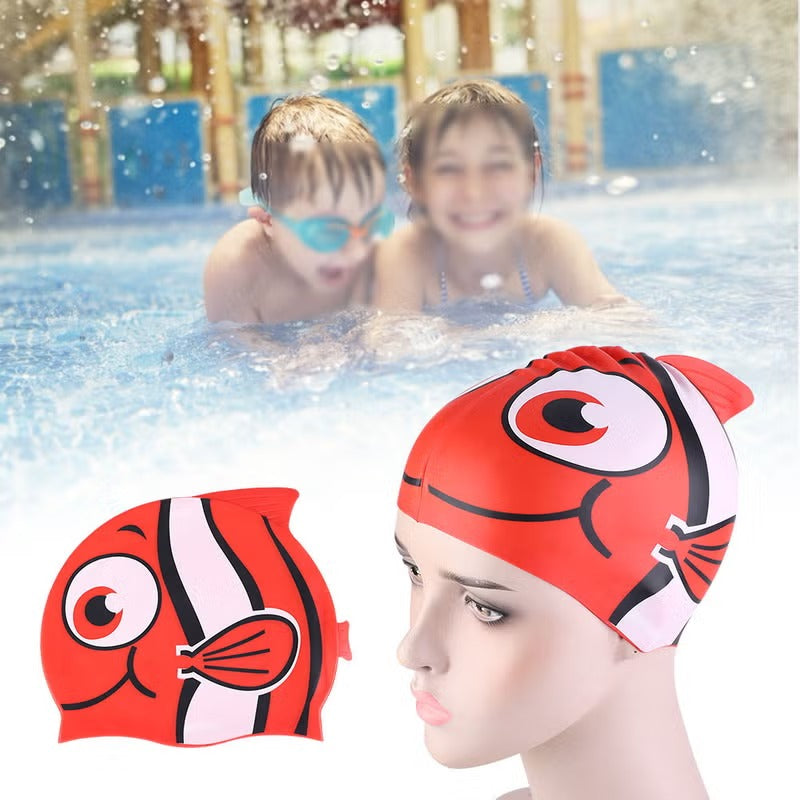 Fun Cartoon Animal Swim Cap - Baba Saleh Sports Egypt | بابا صالح للأدوات الرياضية