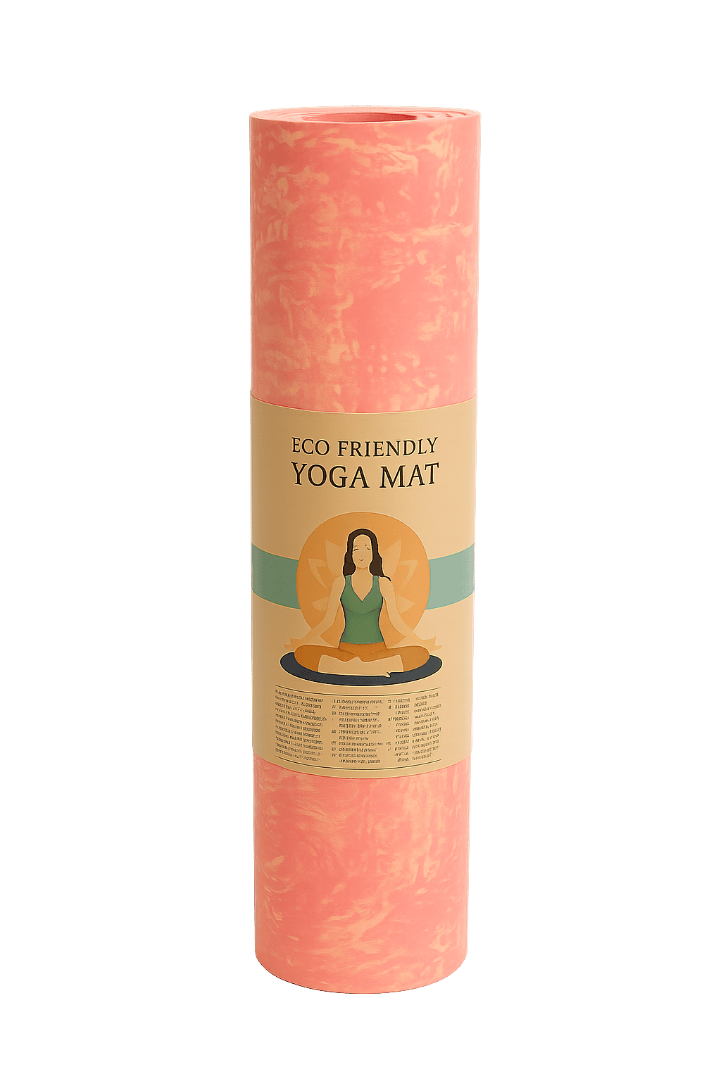 Yoga mat printed 6mm TPE - Baba Saleh Sports Egypt | بابا صالح للأدوات الرياضية