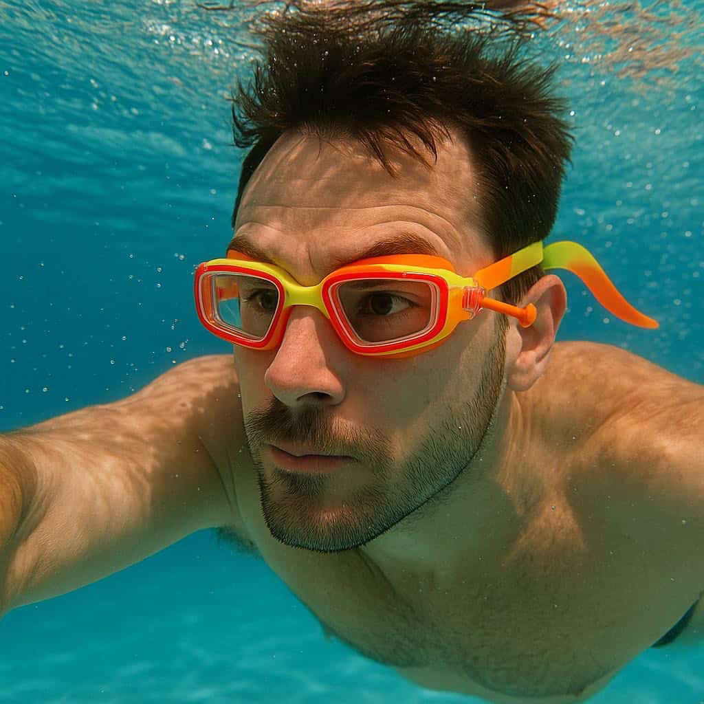 SH Swimming Goggles - Baba Saleh Sports Egypt | بابا صالح للأدوات الرياضية