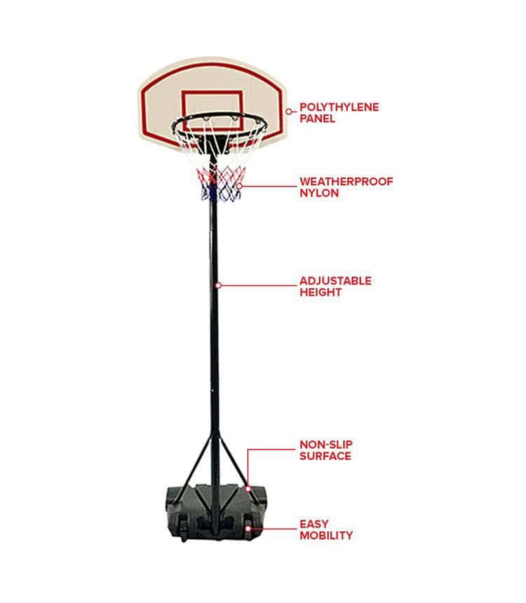 Kids' Basketball Stand, 2.5 Meters - Baba Saleh Sports Egypt | بابا صالح للأدوات الرياضية