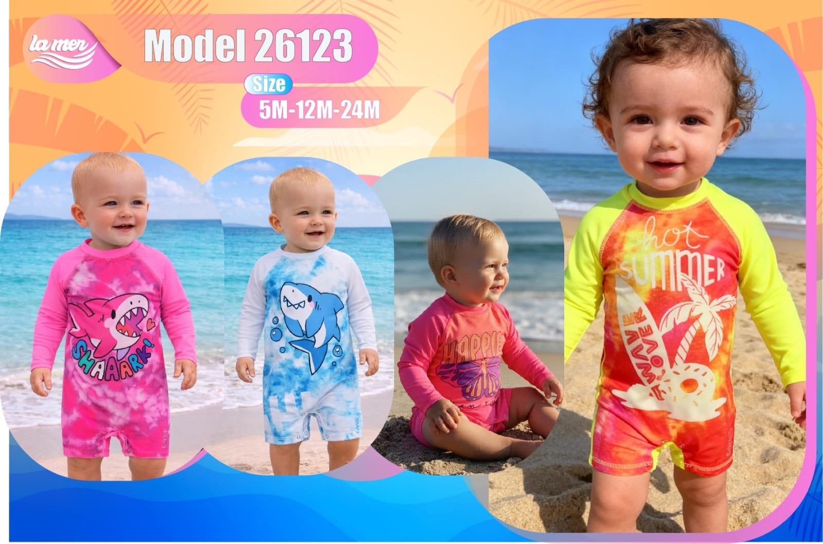 Baby Long Sleeve Swimsuit - Baba Saleh Sports Egypt | بابا صالح للأدوات الرياضية