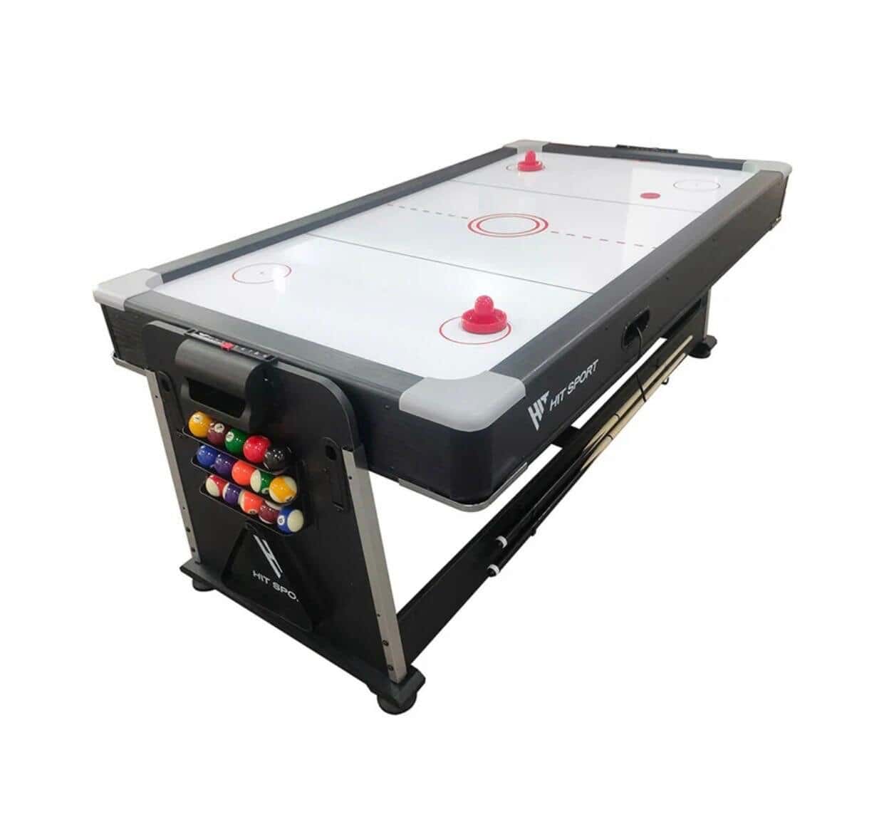 3-in-1 Game Table, Billiards, Air Hockey, Table Tennis, 7 Feet Black Table - Baba Saleh Sports Egypt | بابا صالح للأدوات الرياضية