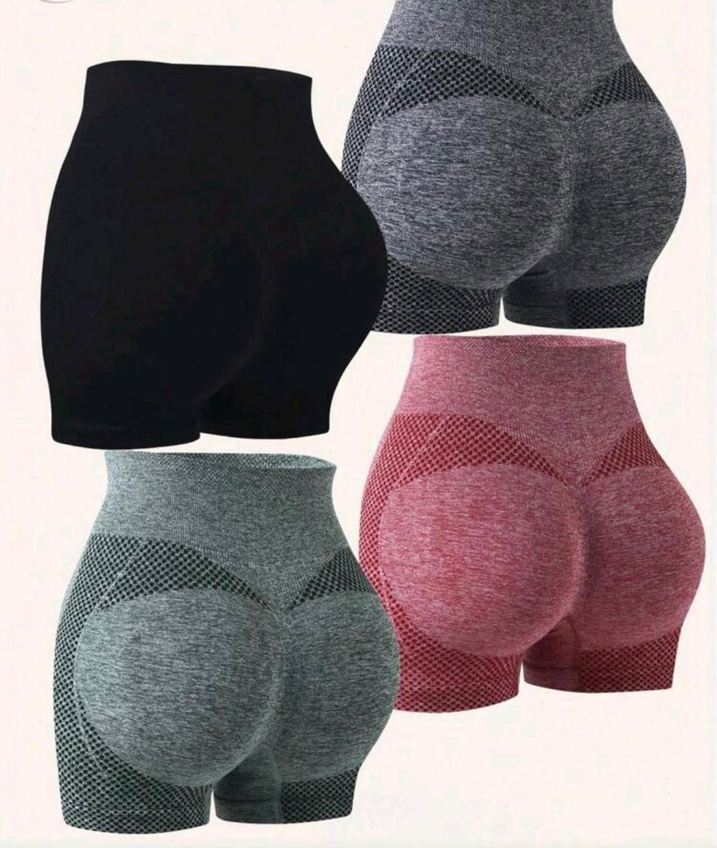 High Waist Gym Shorts - Baba Saleh Sports Egypt | بابا صالح للأدوات الرياضية