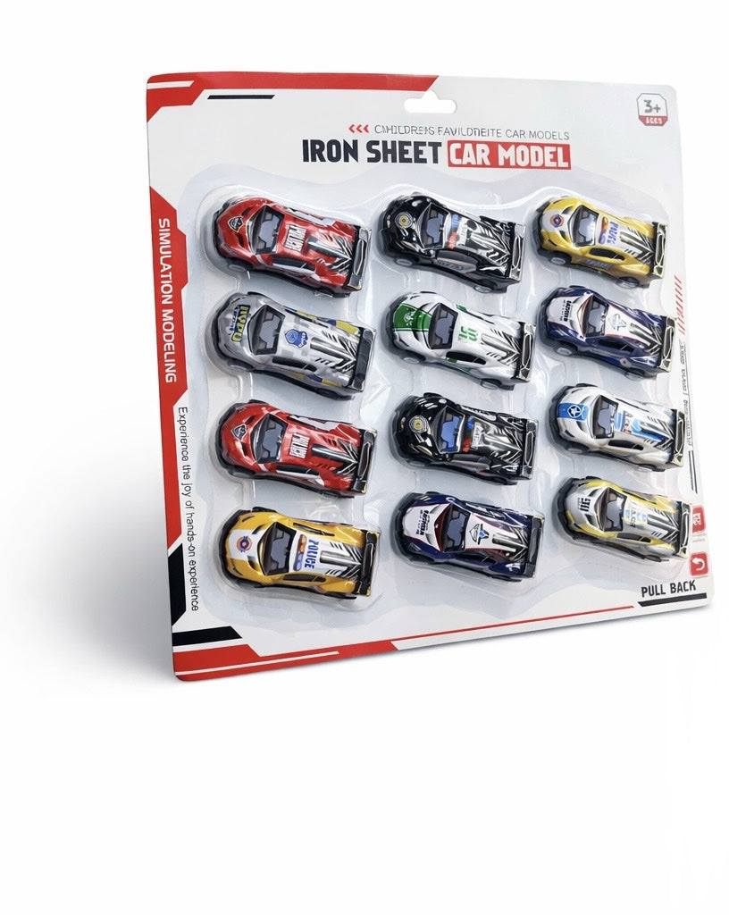 12-Piece Toy Cars Set - Baba Saleh Sports Egypt | بابا صالح للأدوات الرياضية