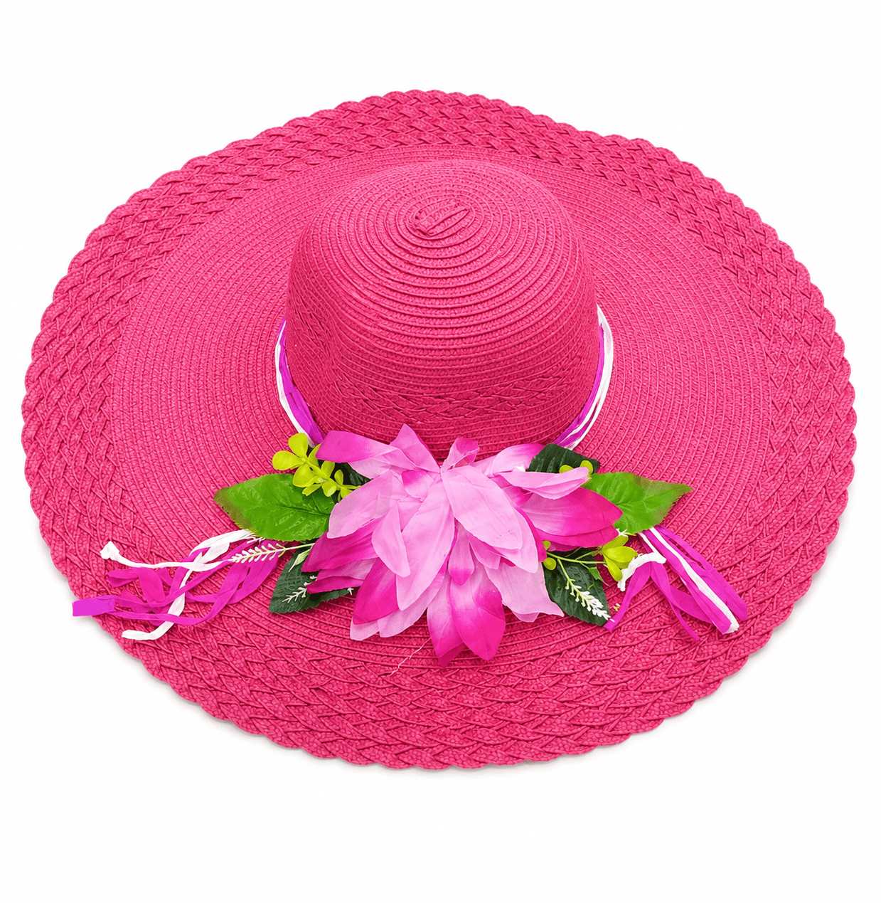 Women’s Beach Sun Hat with Flower - Baba Saleh Sports Egypt | بابا صالح للأدوات الرياضية