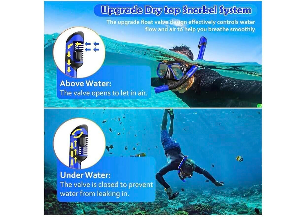 Track silicone snorkeling set - Baba Saleh Sports Egypt | بابا صالح للأدوات الرياضية