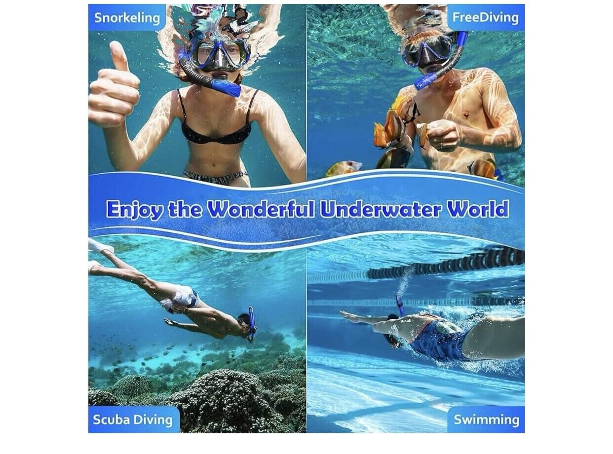 Track silicone snorkeling set - Baba Saleh Sports Egypt | بابا صالح للأدوات الرياضية
