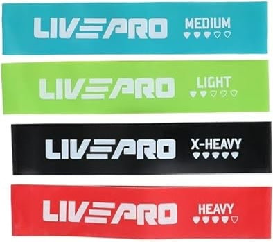 LIVEPRO Resistance Loop Band Set - Baba Saleh Sports Egypt | بابا صالح للأدوات الرياضية