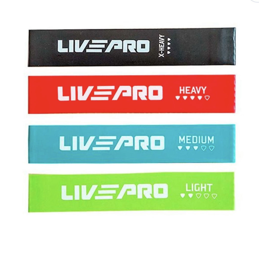 LIVEPRO Resistance Loop Band Set - Baba Saleh Sports Egypt | بابا صالح للأدوات الرياضية