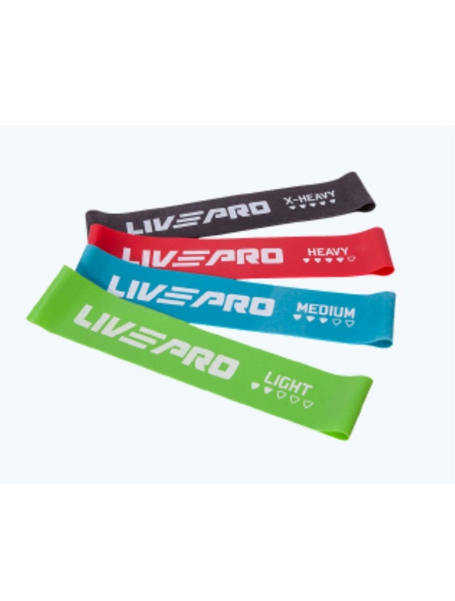 LIVEPRO Resistance Loop Band Set - Baba Saleh Sports Egypt | بابا صالح للأدوات الرياضية