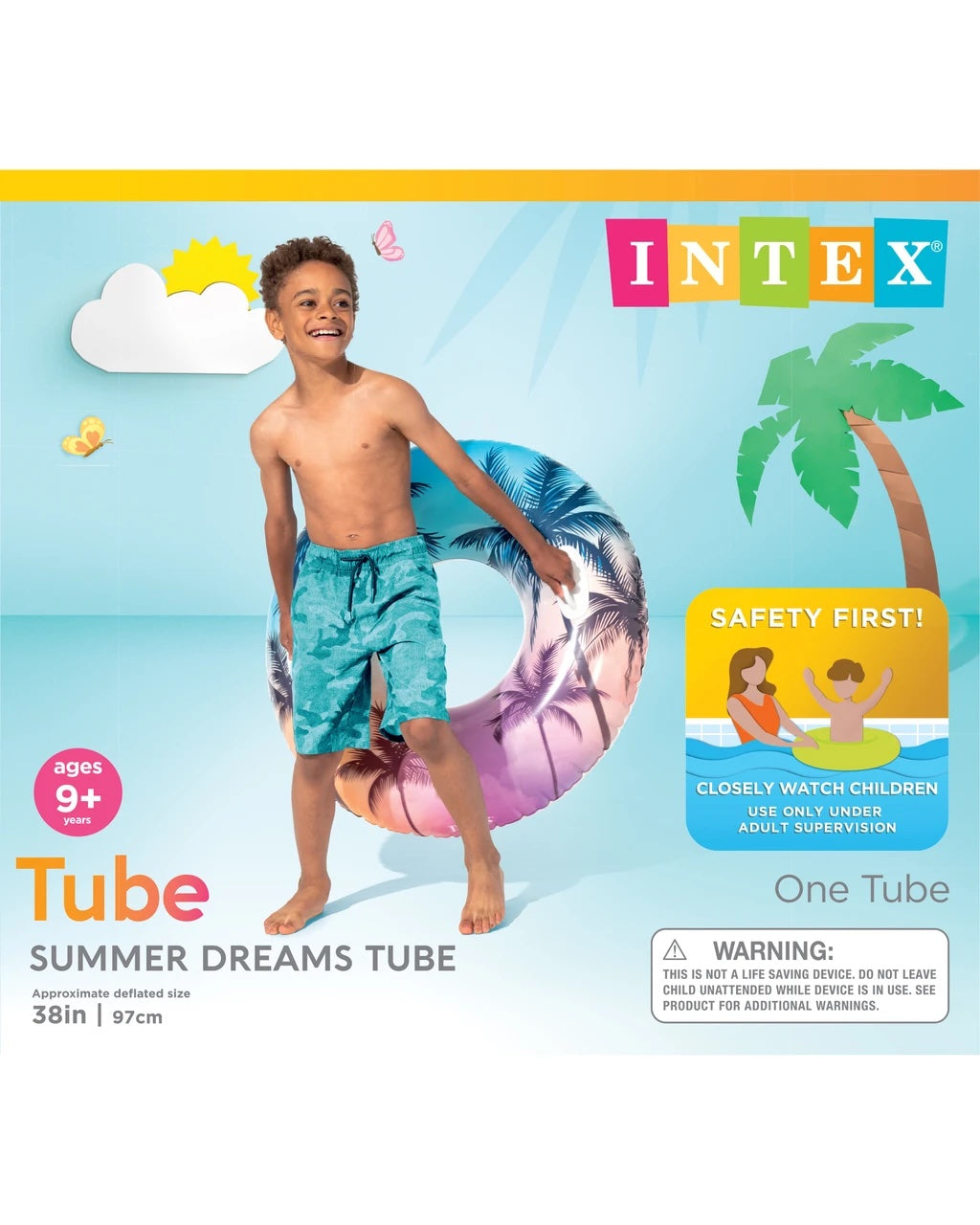Large Swim Ring with Handles – 97 cm - Baba Saleh Sports Egypt | بابا صالح للأدوات الرياضية
