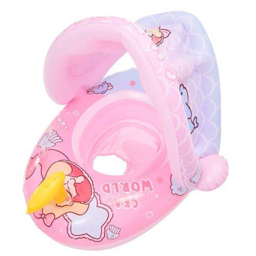 Baby Float with Canopy & Water Gun - Baba Saleh Sports Egypt | بابا صالح للأدوات الرياضية