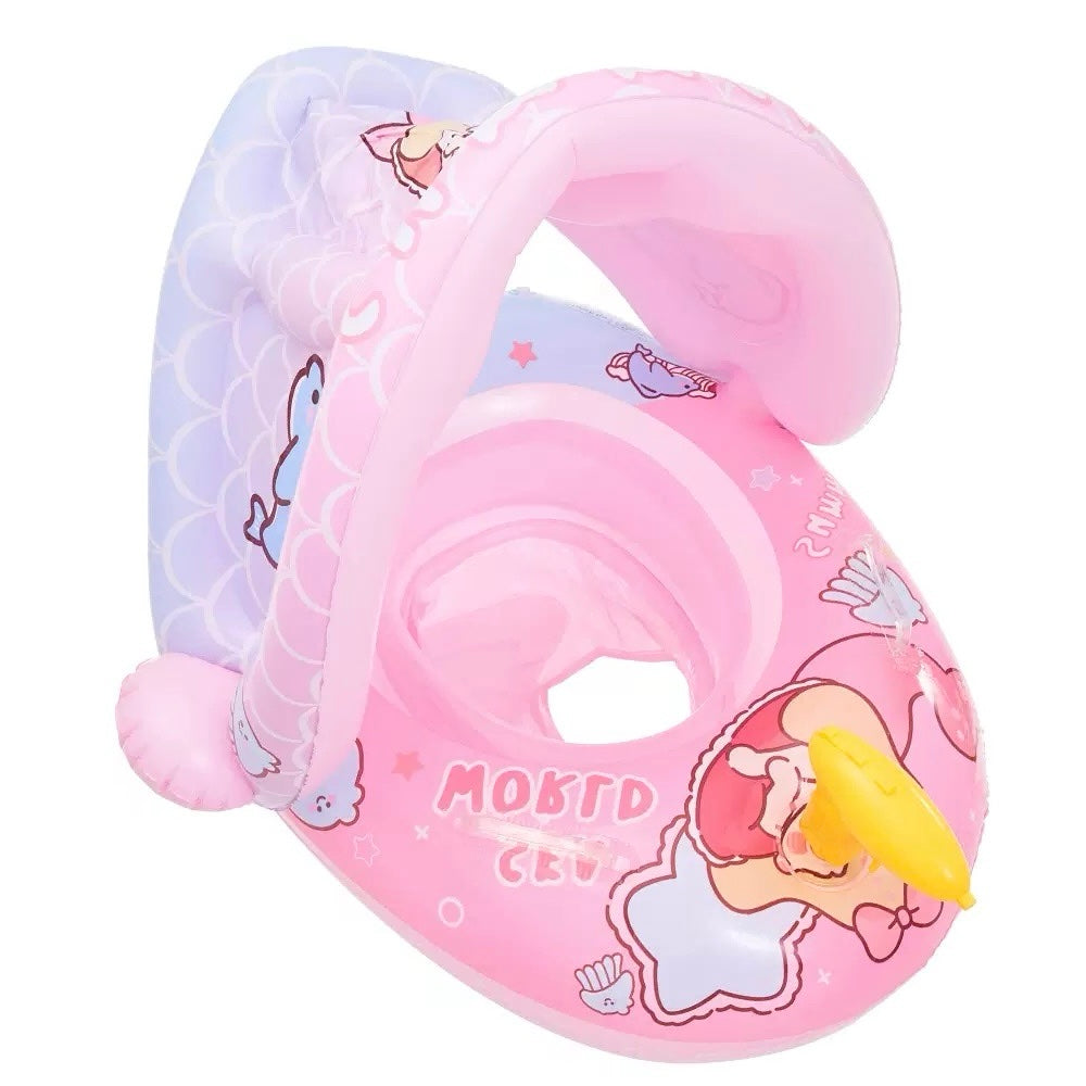 Baby Float with Canopy & Water Gun - Baba Saleh Sports Egypt | بابا صالح للأدوات الرياضية