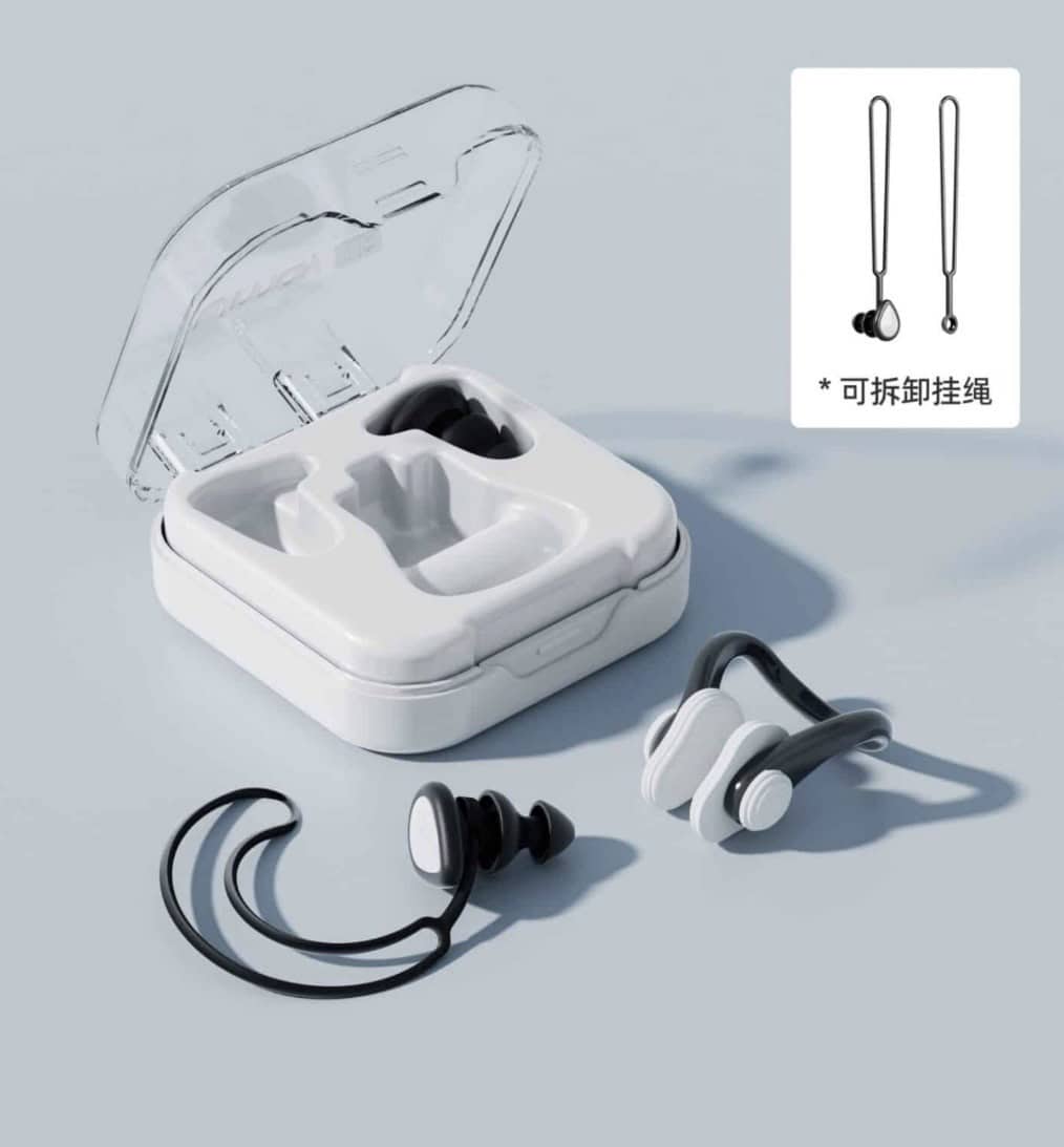 Swimming plugs for nose and ears - Black - Baba Saleh Sports Egypt | بابا صالح للأدوات الرياضية