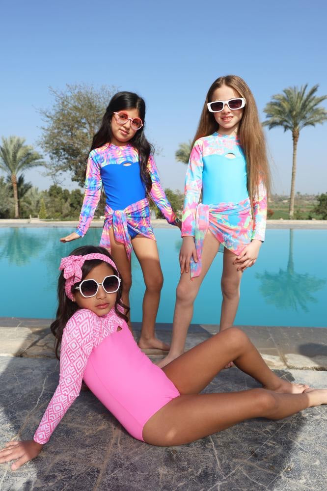 Girls Long Sleeve Swimsuit - Baba Saleh Sports Egypt | بابا صالح للأدوات الرياضية