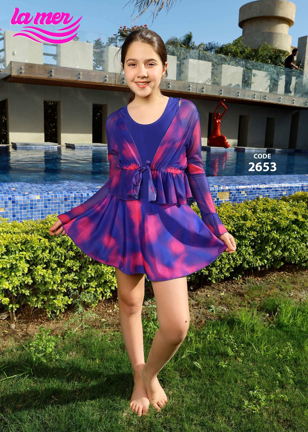 Girls Swimsuit – LA MER - Baba Saleh Sports Egypt | بابا صالح للأدوات الرياضية