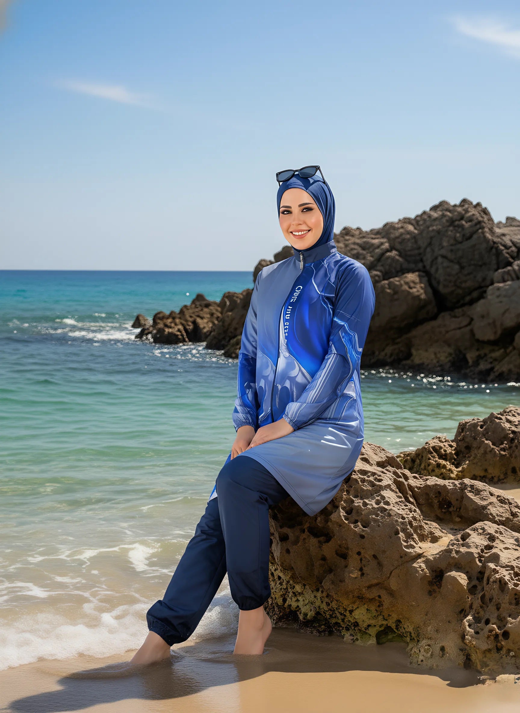Waterproof Modest Burkini - Baba Saleh Sports Egypt | بابا صالح للأدوات الرياضية