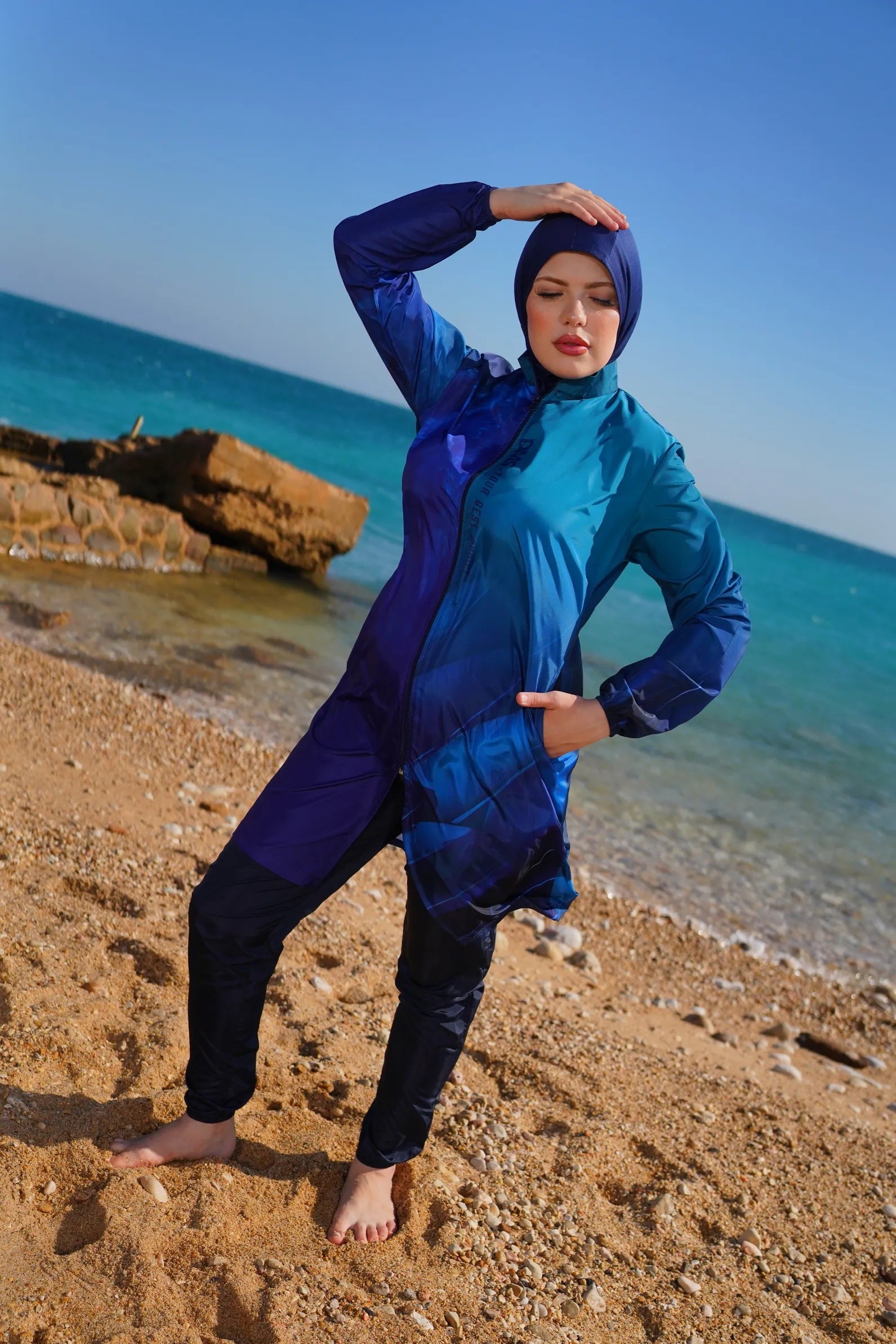 Waterproof Modest Burkini - Baba Saleh Sports Egypt | بابا صالح للأدوات الرياضية