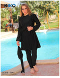 KIKO Modest Black Burkini - Baba Saleh Sports Egypt | بابا صالح للأدوات الرياضية
