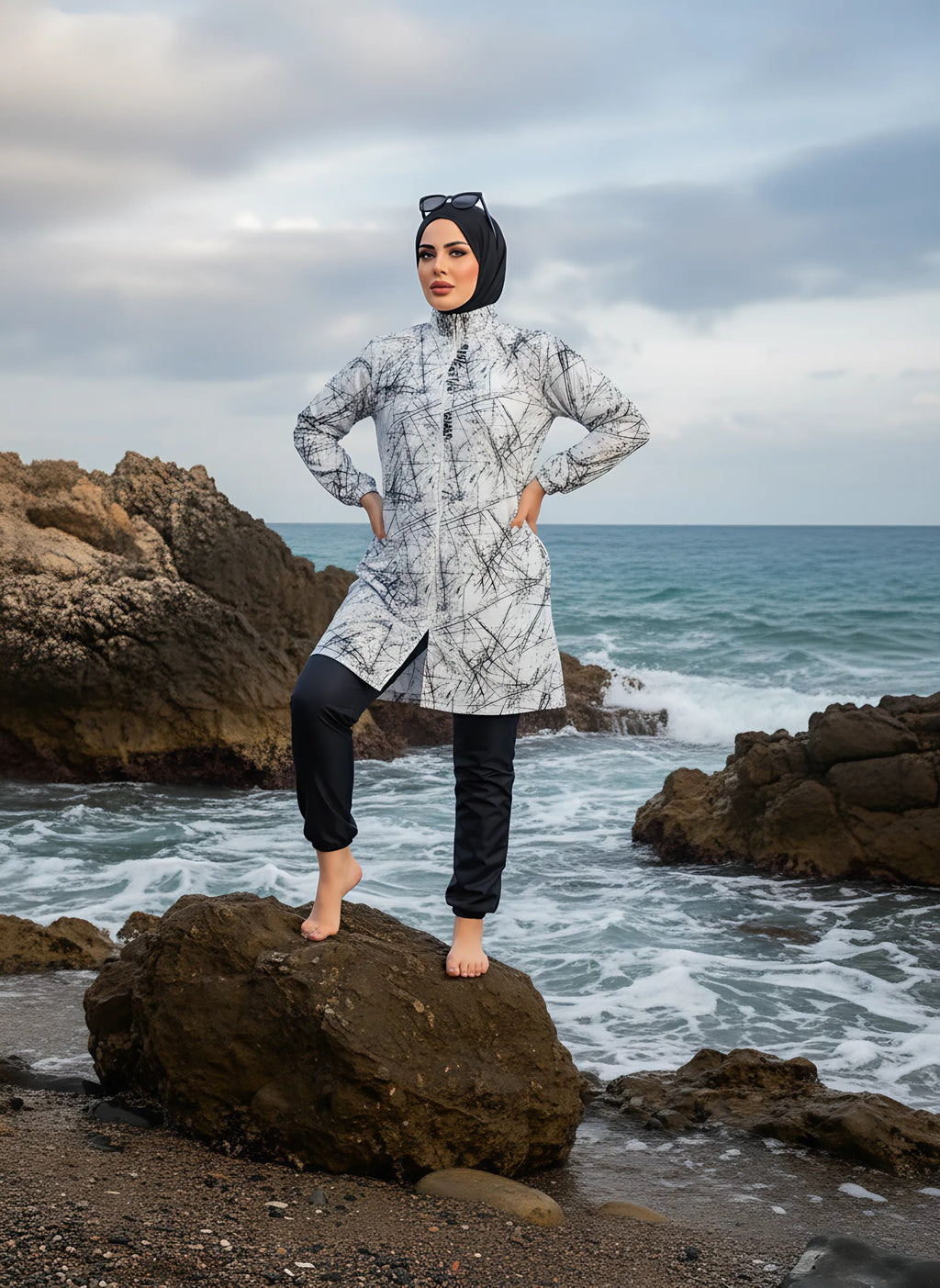 Waterproof Modest Burkini - Baba Saleh Sports Egypt | بابا صالح للأدوات الرياضية