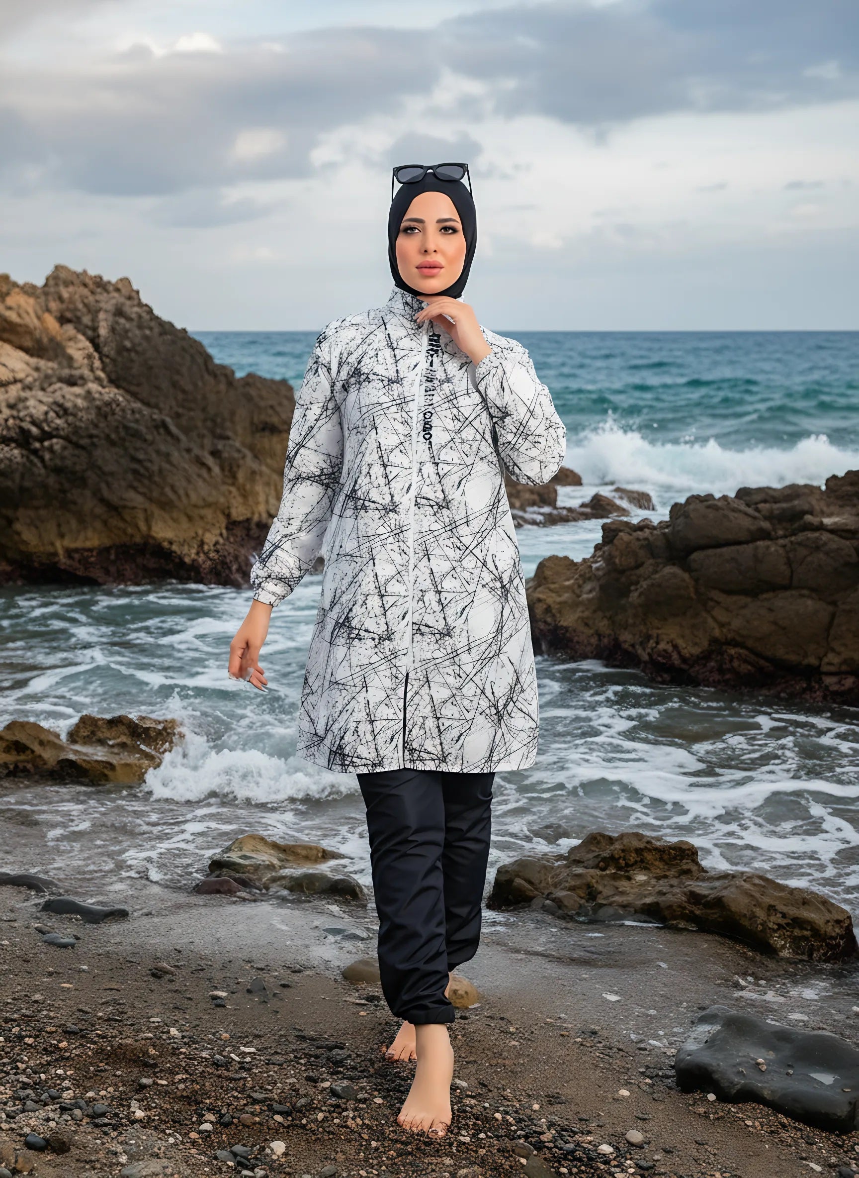 Waterproof Modest Burkini - Baba Saleh Sports Egypt | بابا صالح للأدوات الرياضية