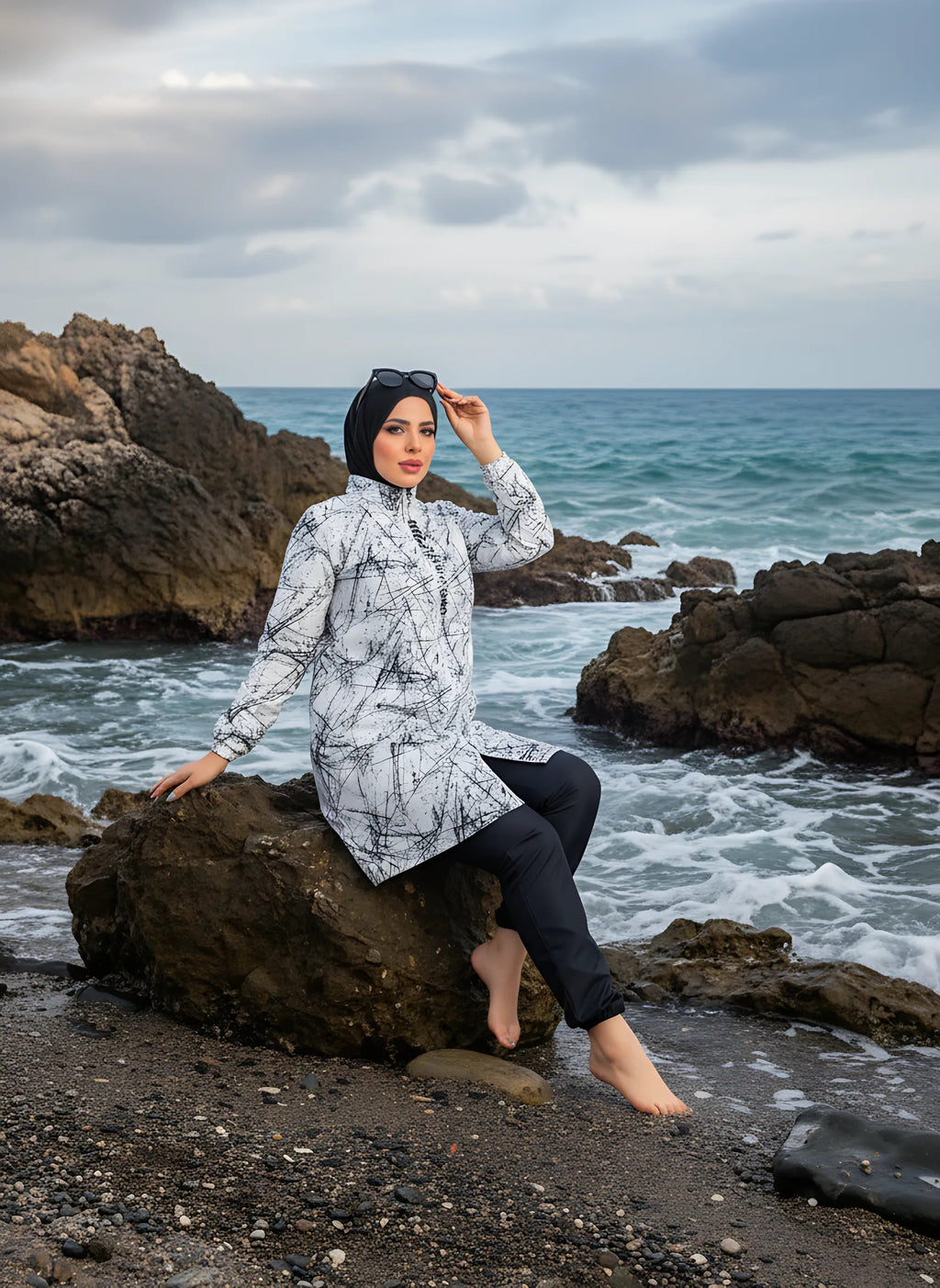 Waterproof Modest Burkini - Baba Saleh Sports Egypt | بابا صالح للأدوات الرياضية