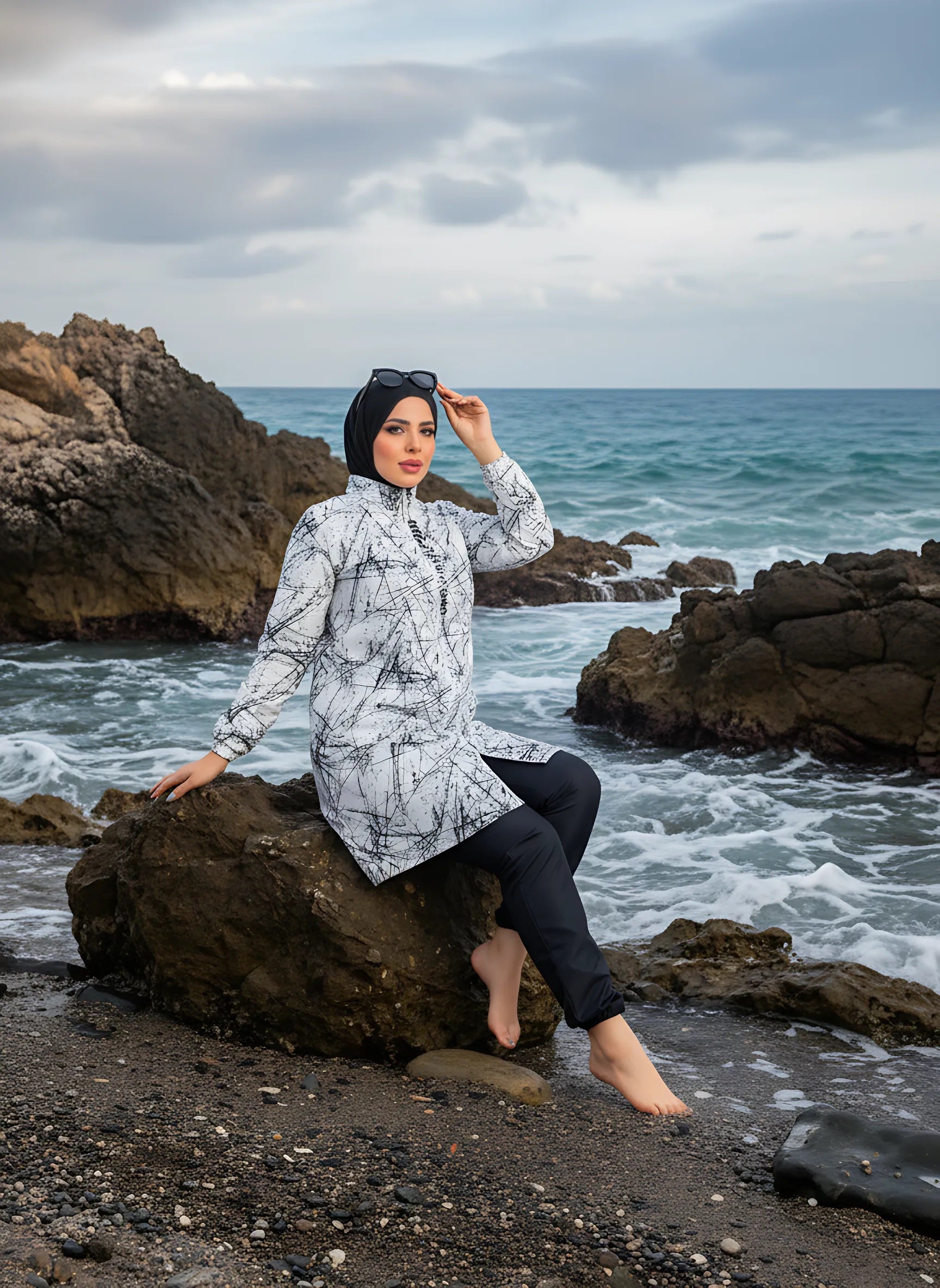 Waterproof Modest Burkini - Baba Saleh Sports Egypt | بابا صالح للأدوات الرياضية