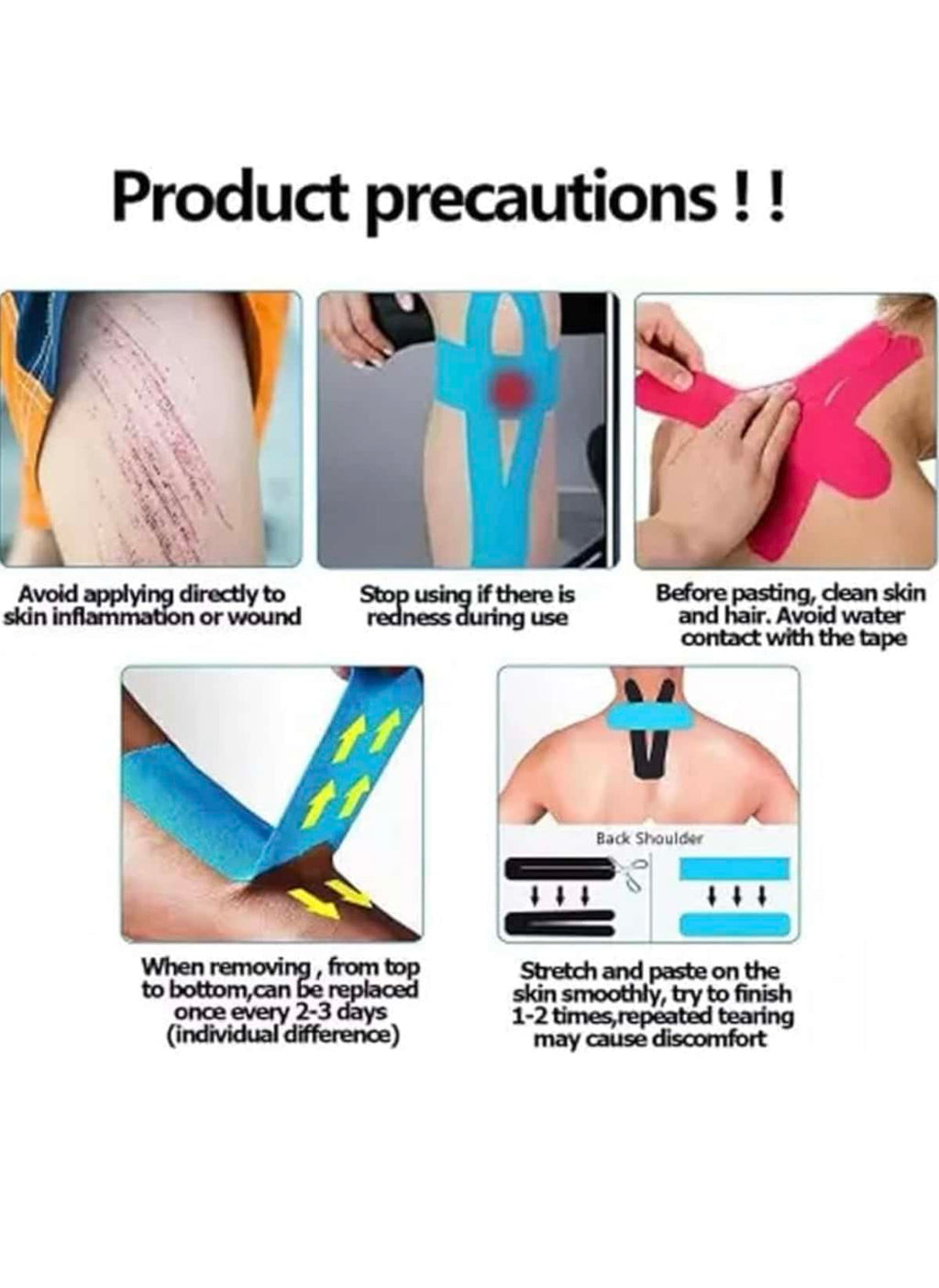 Sport kinesiology tape 5cm - Baba Saleh Sports Egypt | بابا صالح للأدوات الرياضية