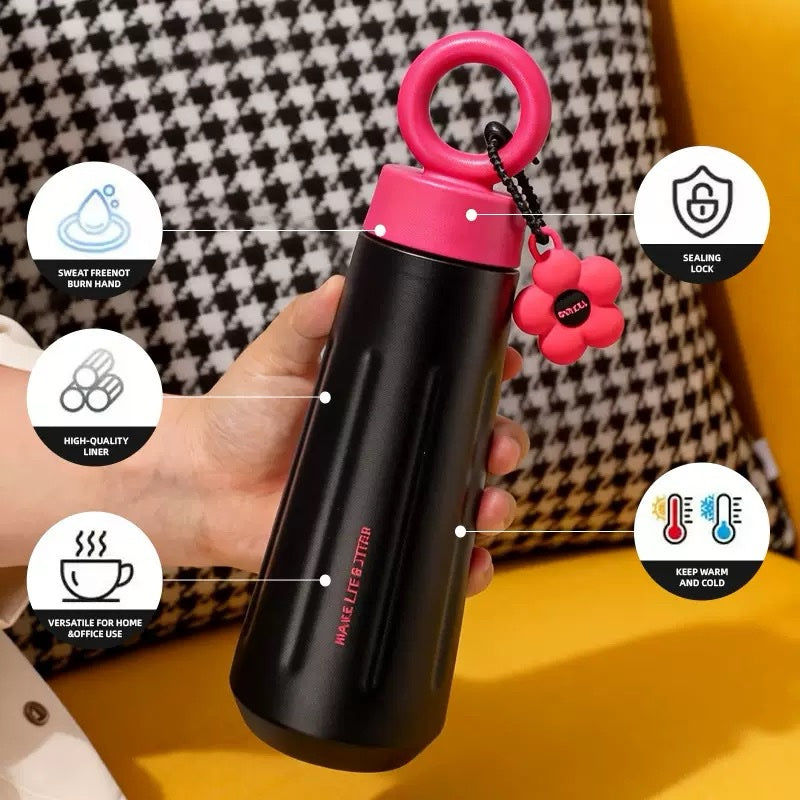 Flower Insulated Thermal Water Bottle - Baba Saleh Sports Egypt | بابا صالح للأدوات الرياضية