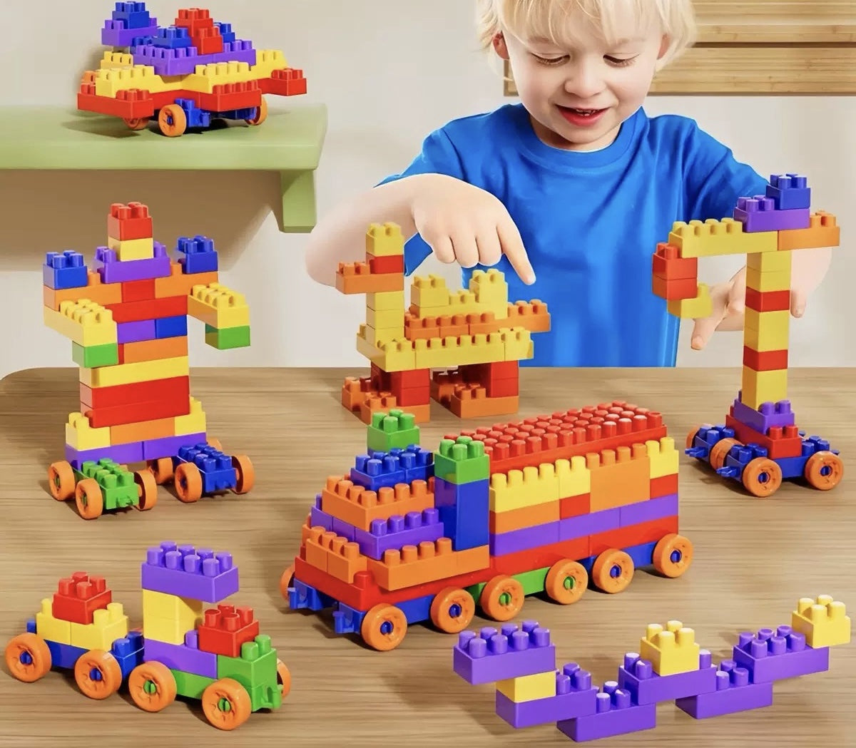 Building Blocks Set –100 Pieces - Baba Saleh Sports Egypt | بابا صالح للأدوات الرياضية