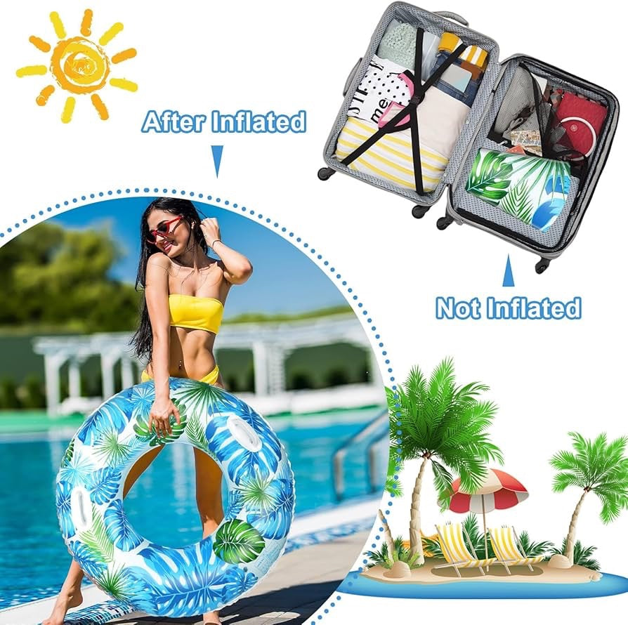 Large Tropical Print Swim Ring - Baba Saleh Sports Egypt | بابا صالح للأدوات الرياضية