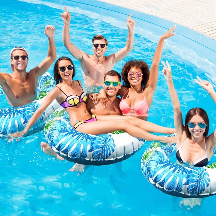 Large Tropical Print Swim Ring - Baba Saleh Sports Egypt | بابا صالح للأدوات الرياضية