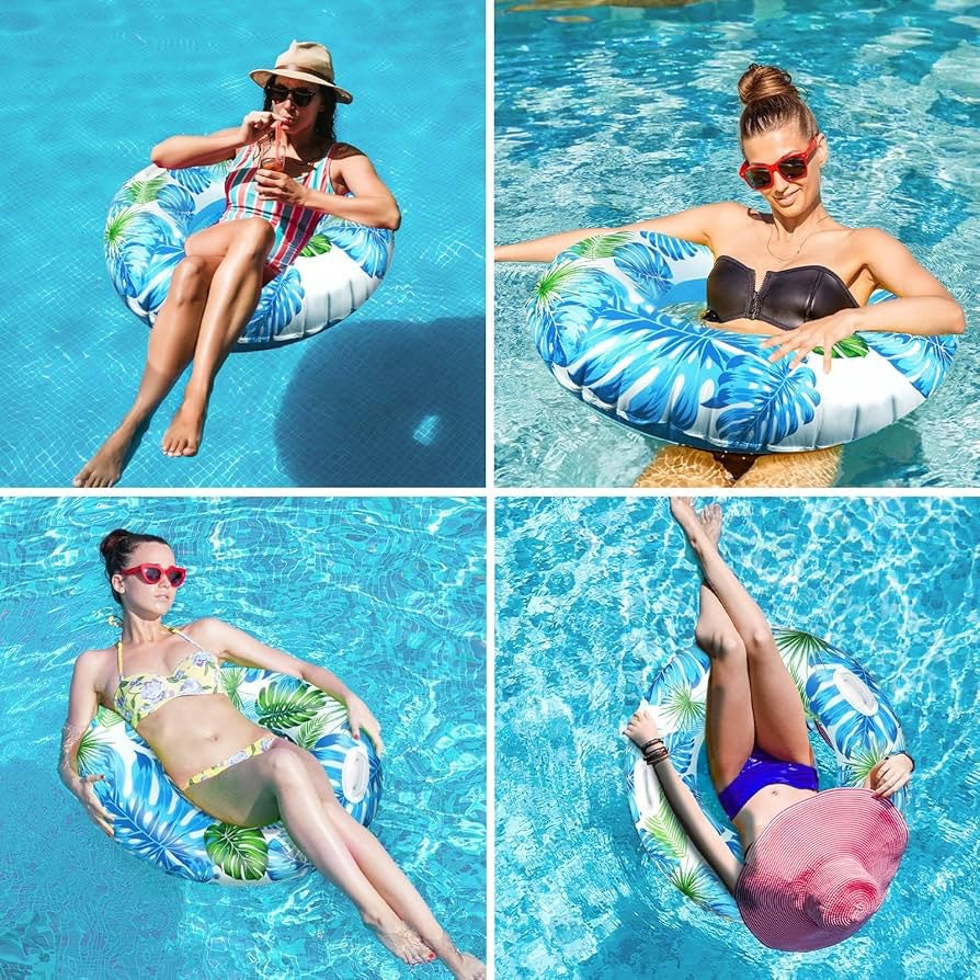 Large Tropical Print Swim Ring - Baba Saleh Sports Egypt | بابا صالح للأدوات الرياضية