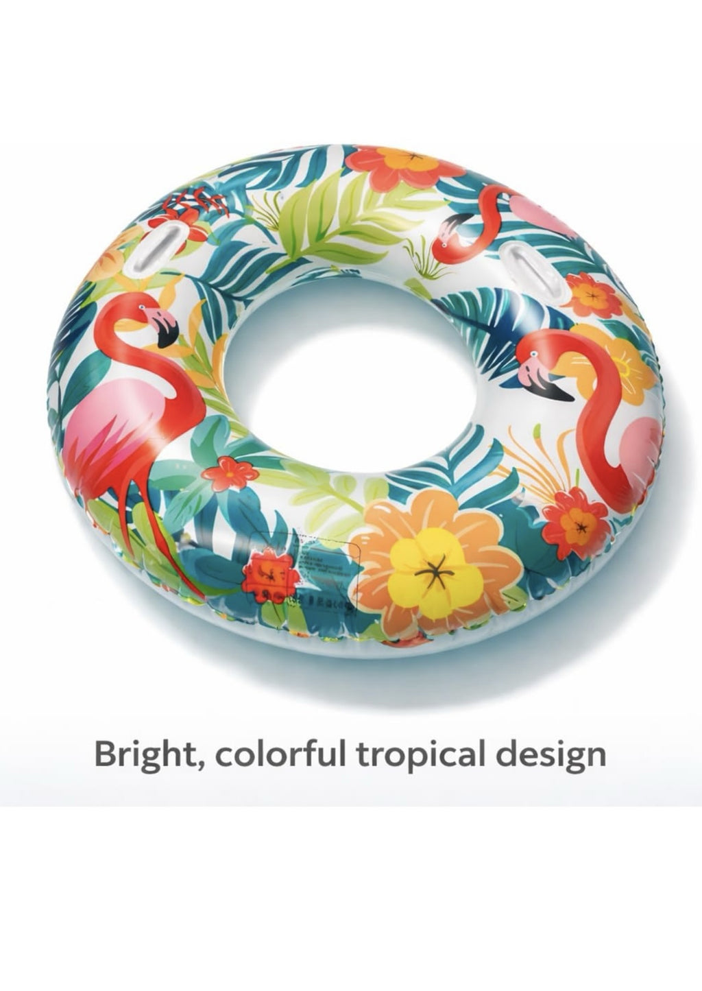 Tropical Print Swim Ring – 100 cm - Baba Saleh Sports Egypt | بابا صالح للأدوات الرياضية